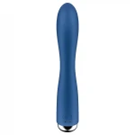 Satisfyer Spinning Rabbit 1 - forgó csiklókaros vibrátor (kék)