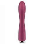Satisfyer Spinning Rabbit 1 - forgó csiklókaros vibrátor (piros)