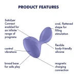 Satisfyer Sweet Seal - app-vezérelt anál vibrátor (lila)