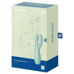 Satisfyer Threesome 3 - akkus csikló vibrátor, csiklóizgató (menta)
