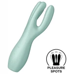 Satisfyer Threesome 3 - akkus csikló vibrátor, csiklóizgató (menta)