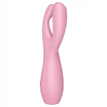 Satisfyer Threesome 3 - akkus csikló vibrátor, csiklóizgató (pink)