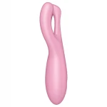 Satisfyer Threesome 4 - app-vezérelt csiklóvibrátor, csiklóizgató (pink)
