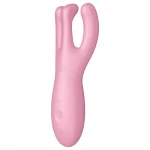 Satisfyer Threesome 4 - app-vezérelt csiklóvibrátor, csiklóizgató (pink)