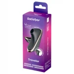 Satisfyer Traveler - léghullámos csiklóizgató, akkus (fekete)