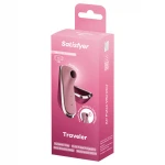 Satisfyer Traveler - léghullámos csiklóizgató, elemes (rózsaszín)