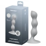 Satisfyer Triple Ball-R - gyöngyös dildó (szürke)