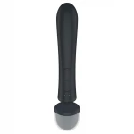 Satisfyer Triple Lover - G-pont és masszírozó wand vibrátor (fekete)
