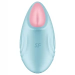 Satisfyer Tropical Tip - app-vezérelt csiklóvibrátor, csiklóizgató (kék)