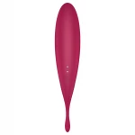 Satisfyer Twirling Pro - app-vezérelt csiklóvibrátor, csiklóizgató (piros)