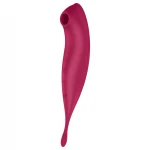 Satisfyer Twirling Pro - app-vezérelt csiklóvibrátor, csiklóizgató (piros)