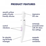 Satisfyer Wand-er Woman - vízálló masszírozó vibrátor (fehér)
