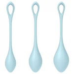 Satisfyer Yoni Power 2 - gésagolyó szett (kék, 3 részes)
