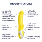 Satisfyer Yummy Sunshine - vízálló G-pont vibrátor (sárga)