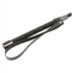 Sei Mio - hosszú műbőr lovaglópálca, 53 cm (fekete)