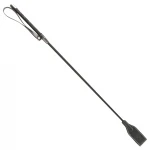 Sei Mio - hosszú műbőr lovaglópálca, 53 cm (fekete)