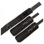 Sei Mio - terpesztő rúd bilinccsel, bondage szett (fekete)