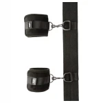 Sei Mio - terpesztő rúd bilinccsel, bondage szett (fekete)
