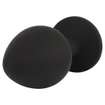 Senuelo Booty Fantasy - szilikon anál plug kristállyal (fekete) - M
