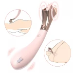 Sex HD - akkus, cseppálló vibrátor ingerkerékkel (pink)