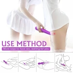 Sex HD Iris - 2 motoros melegítő wand masszírozó vibrátor (lila)
