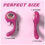 Sex HD - nyelves csiklóizgató és G-pont vibrátor (piros)
