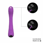 Sex HD Sunshine - akkus, barázdált G-pont vibrátor (lila)