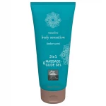 HOT - Shiatsu 2in1 Amber Scent - masszázs síkosító - amber (200 ml)