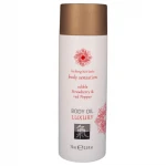 HOT Shiatsu Luxury - ehető masszázsolaj eper-vörösbors ízzel (75 ml)