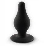 SILEXD Model 2 - hőre reagáló szilikon anál plug (fekete) - S