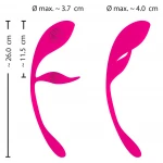 SMILE - hordható akkus, rádiós vibrotojás (pink)