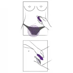 SMILE Panty - hordható akkus, rádiós csiklóizgató vibrátor (lila)