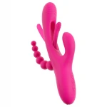 SMILE - tripla karos, nyelves vibrátor (pink)