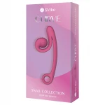 Snail Vibe Curve - 2in1 csikló vibrátor, csiklóizgató (pink)