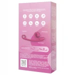 Snail Vibe Curve - 2in1 csikló vibrátor, csiklóizgató (pink)