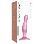 Strap-on-me Curvy S - hullámos, tapadókorongos dildó (pink)