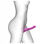 Strap-on-me S - felcsatolható léghullámos vibrátor (pink)