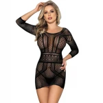 Subblime 951931 - nyitott hátú necc ruha (fekete) - XS-M