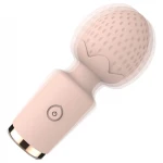 Sunfo Strawberry - vízálló mini wand masszírozó vibrátor (pink)