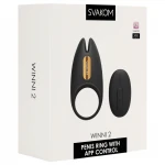 Svakom Winni 2 - App- és távirányítós vibrációs péniszgyűrű (fekete)