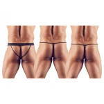 Svenjoyment - fekete férfi tanga szett, 3 részes (S-L)