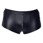 Svenjoyment - oldalt fűzős fényes férfi boxer (fekete)