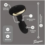 Teazers - fűthető anál vibrátor és prosztata masszírozó (fekete)