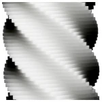 TENGA 3Dx Spiral - spirál mintás férfi maszturbátor (fehér)