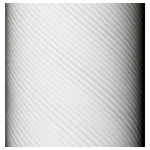 TENGA 3Dx Zen - 3D mintás férfi maszturbátor (fehér)