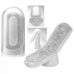 TENGA Flip Zero - szuper-maszturbátor férfiaknak (fehér)