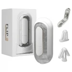 TENGA Flip Zero - vibrációs maszturbátor férfiaknak (fehér)