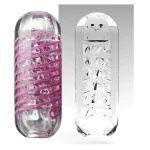TENGA Spinner Brick - maszturbátor férfiaknak (átlátszó)