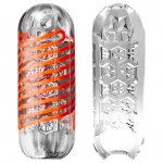 TENGA Spinner Hexa - maszturbátor férfiaknak (átlátszó)