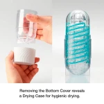 TENGA Spinner Tetra - maszturbátor férfiaknak (átlátszó)